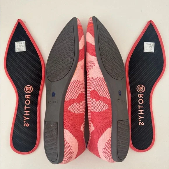 Rothy's Pink and Orange Geometric Flats - Picture 4 of 4